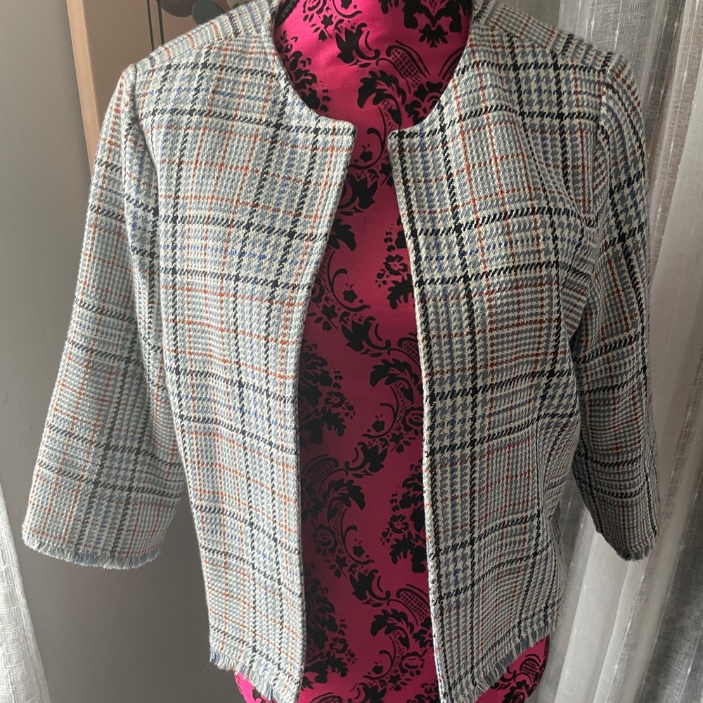 14th & Union Tweeed Crop Blazer